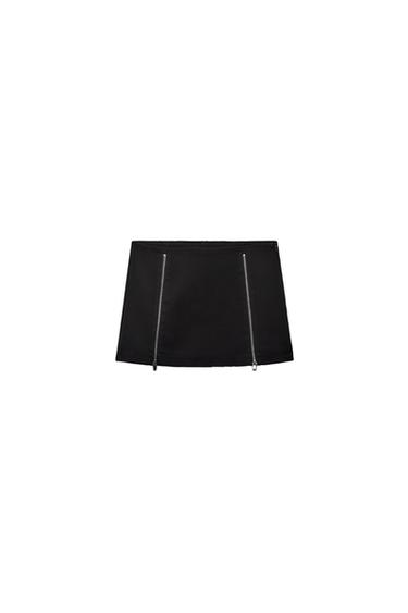 ZIPPERED SKORT