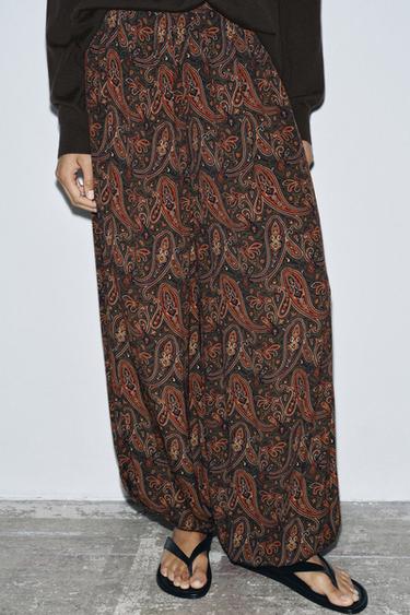 PANTALON BOUFFANT PAISLEY ZW COLLECTION - Multicolore de Zara - Image 1