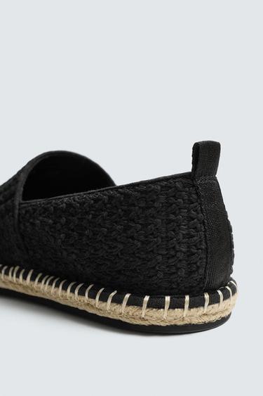 KNITTED FABRIC ESPADRILLES - Black by Zara - Image 5