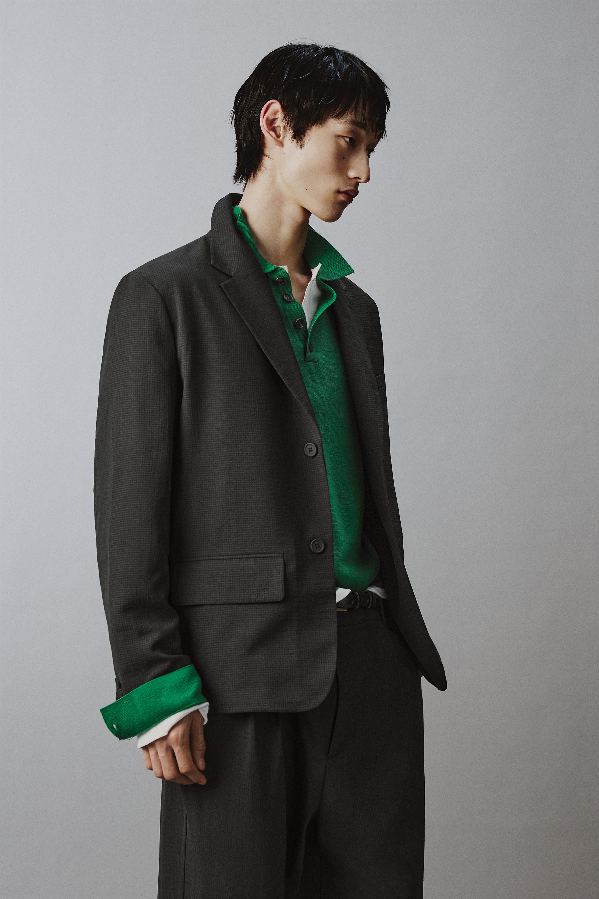 テクニカル リラックスフィット スーツブレザー - ブラック | ZARA