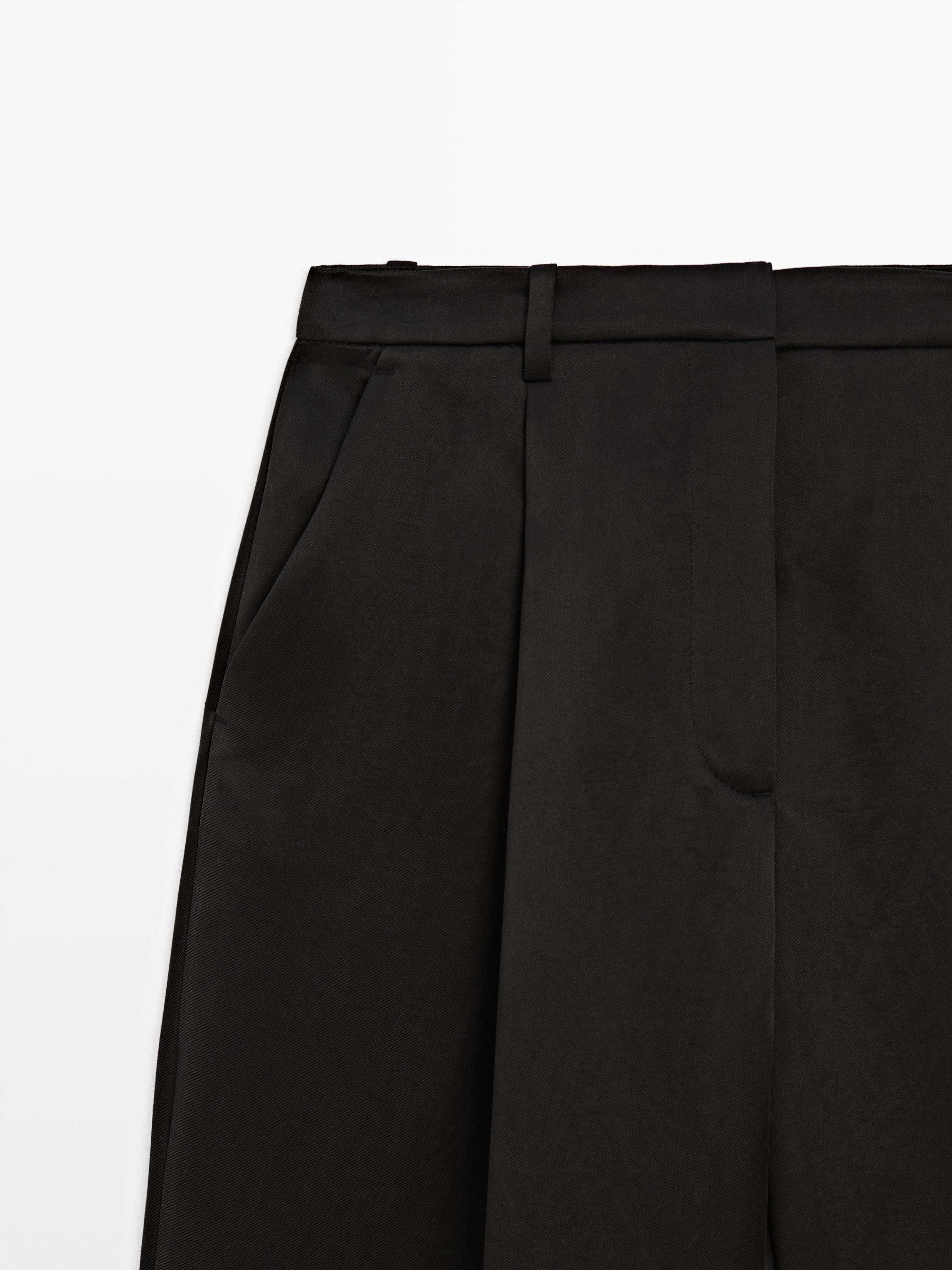 Pantalon fluide plissé