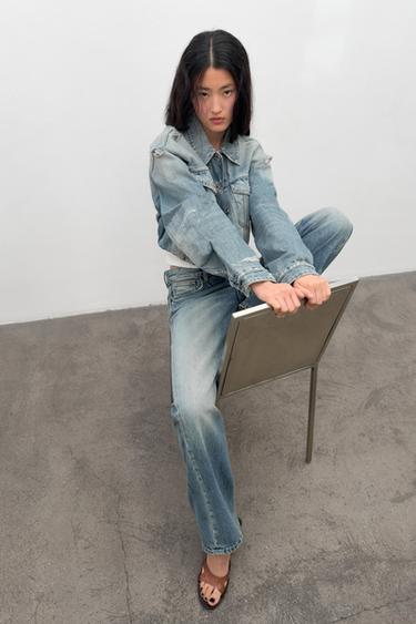 TRF RIPPED DENIM JACKET - Blue by Zara - Image 5