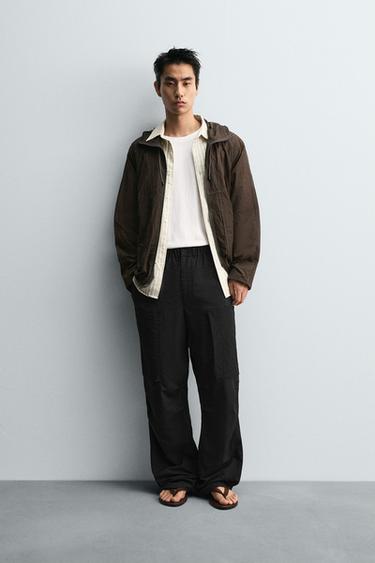 Zara 科技降落傘長褲 - LIMITED EDITION - 黑色 - 圖片 0