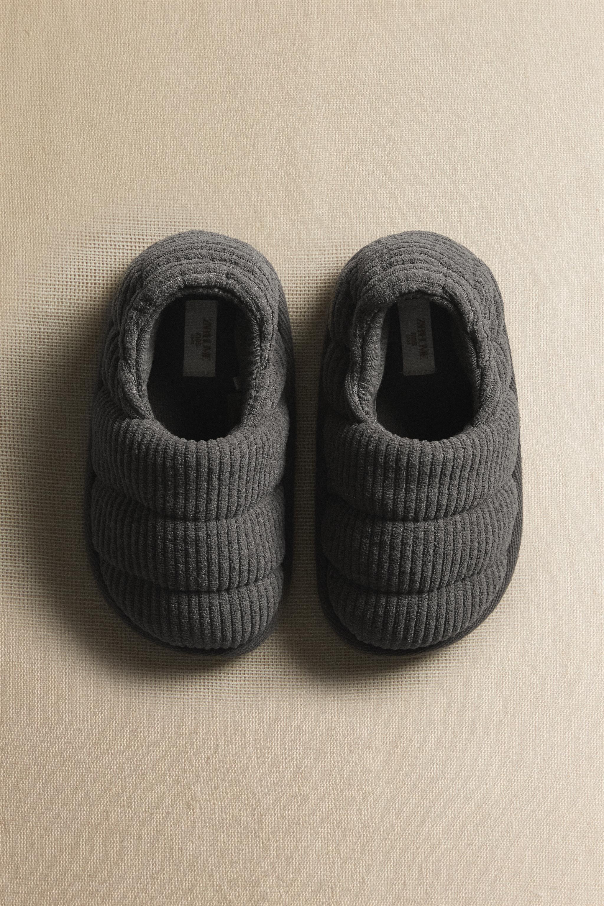 KIDS' CORDUROY SLIPPERS