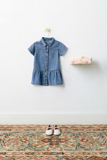 Zara LOOK - Tie-dye turquoise