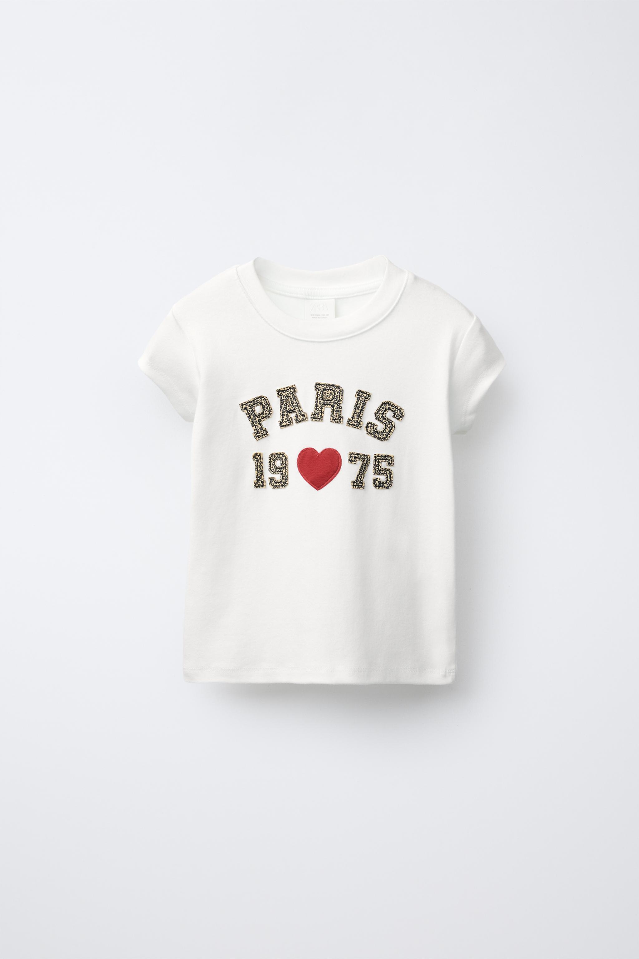 ★ドイツ発*ZARA*新作*SLOGAN エンボスTシャツ/PALE PINK★ PRINTED WASHED EFFECT T-SHIRT - Pink | ZARA United States