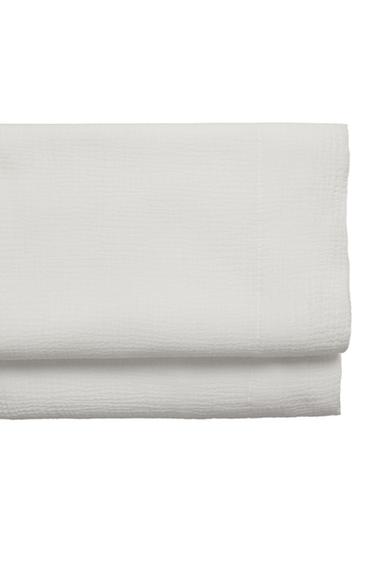 MUSLIN FLAT SHEET - Білий Zara