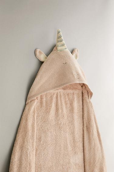 HOODED BABY TOWEL - Pink by Zara - Image 1