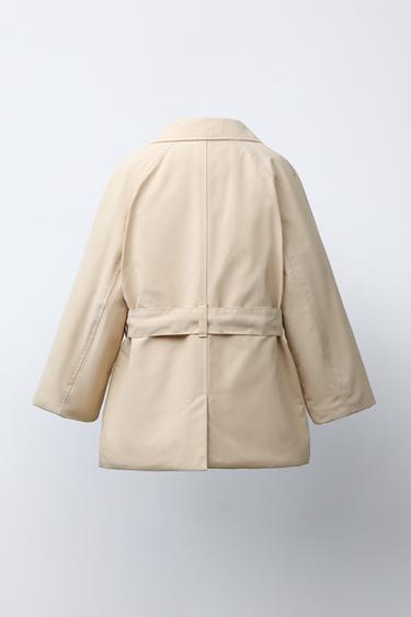 TRENCH MATELASSÉ À CEINTURE - Beige de Zara - Image 3