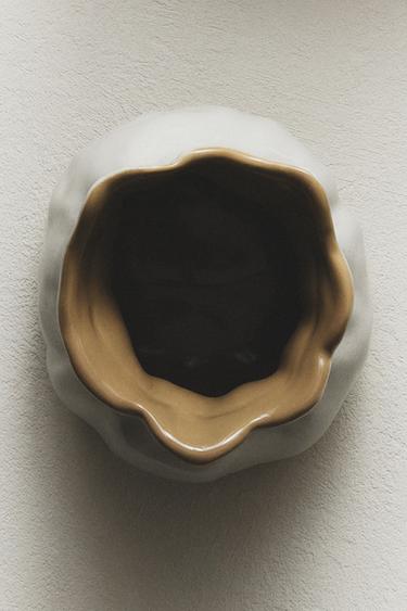 Zara ARTICHOKE CERAMIC VASE - Ocher