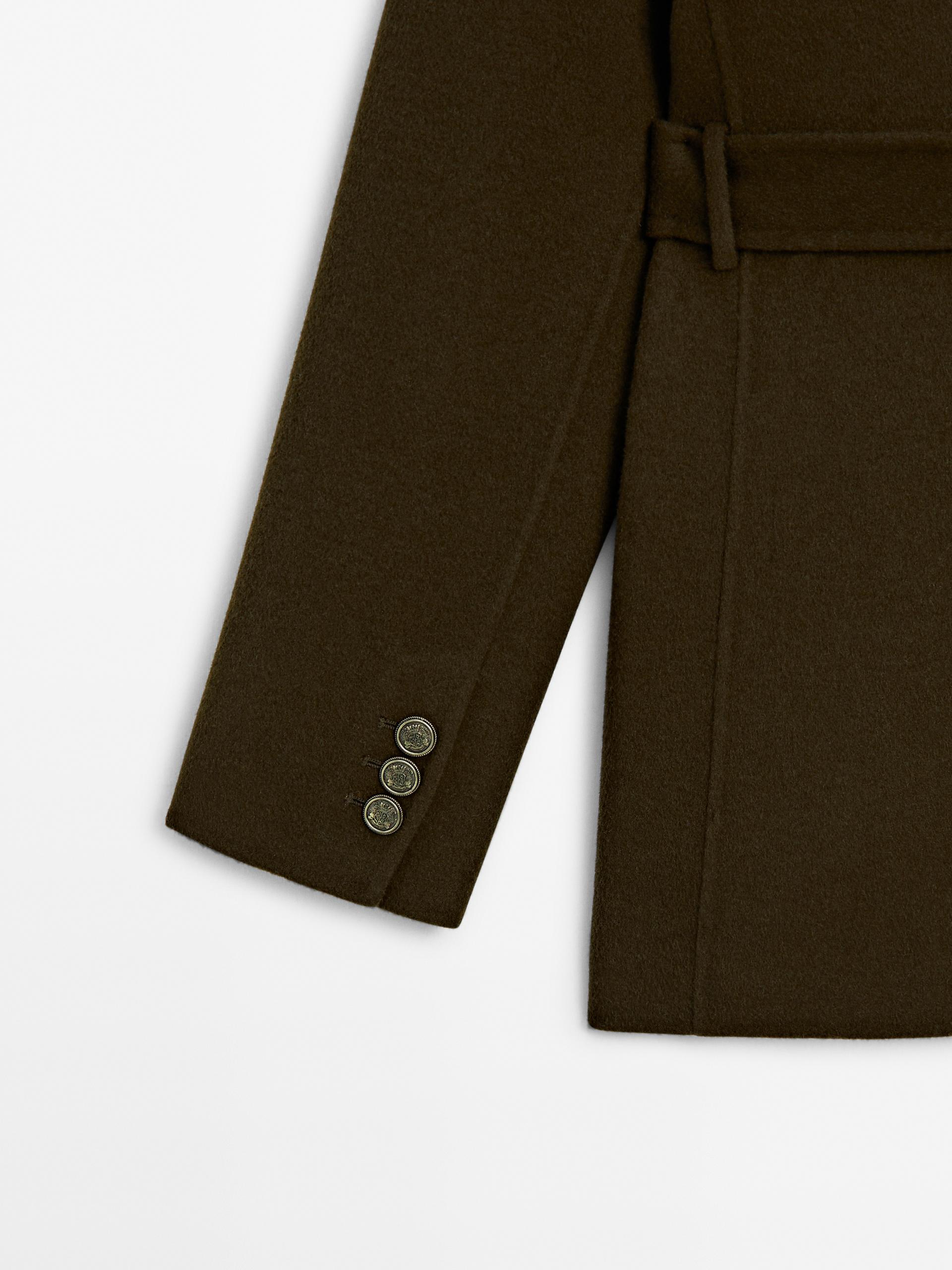 Slim fit micro corduroy trousers with stitching detail · Dark