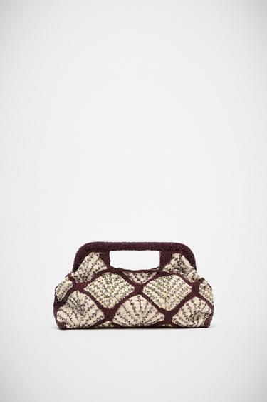 CLUTCH BAG WITH APPLIQUÉ DETAIL - Multicoloured by Zara