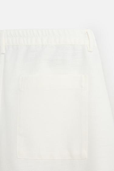 BERMUDA COUPE DÉCONTRACTÉE - Blanc de Zara - Image 9