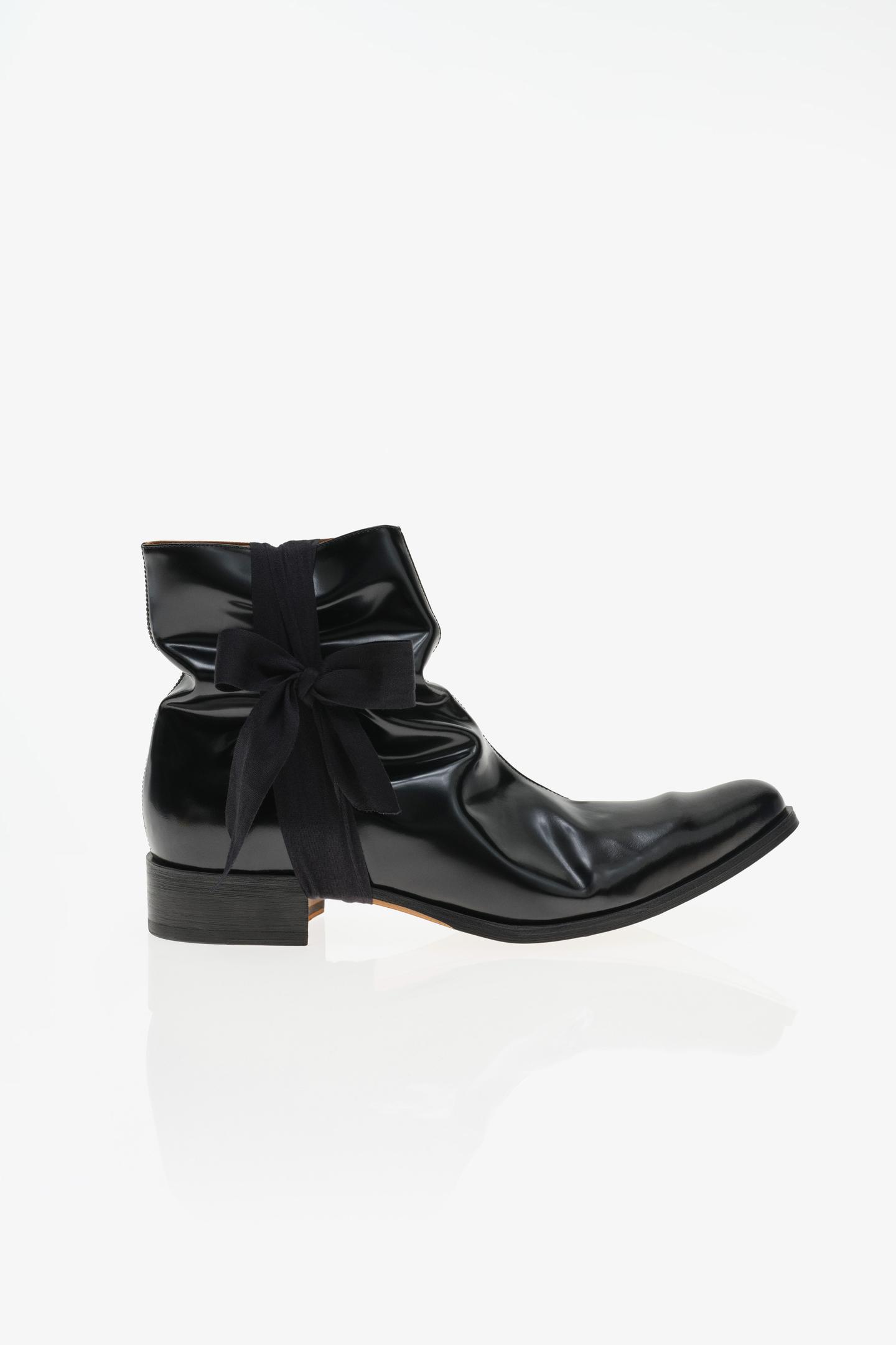 Мужские ботинки Zara Limited Edition Leather, цвет: Чёрный — фото 6