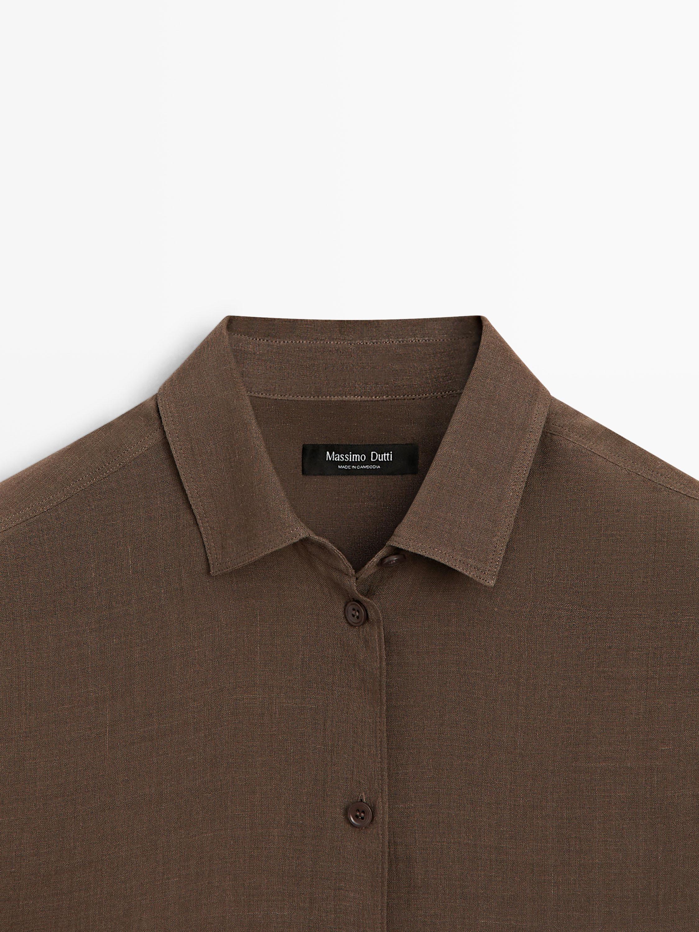 Flowing shirt with collar