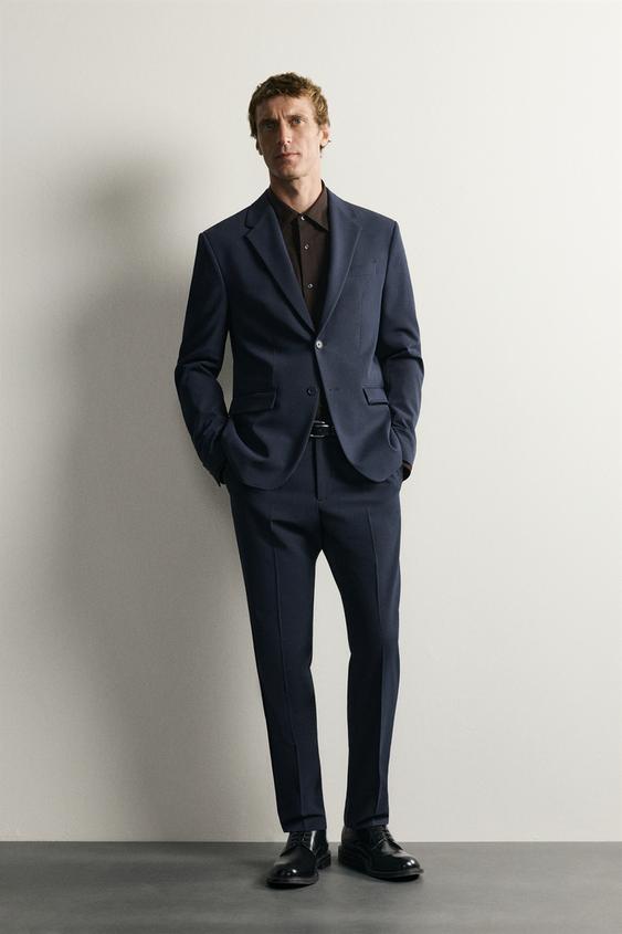 VESTE DE COSTUME CONFORT - Bleu marine de Zara - Image 0
