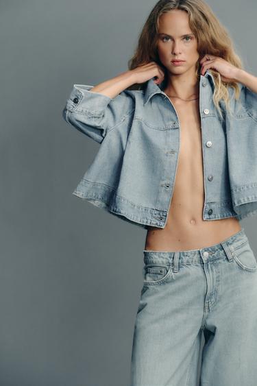 TRF DENIM CAPE JACKET - Mid-blue by Zara - Image 2