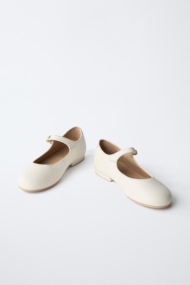 LEATHER SHOES - White by Zara - Image 2