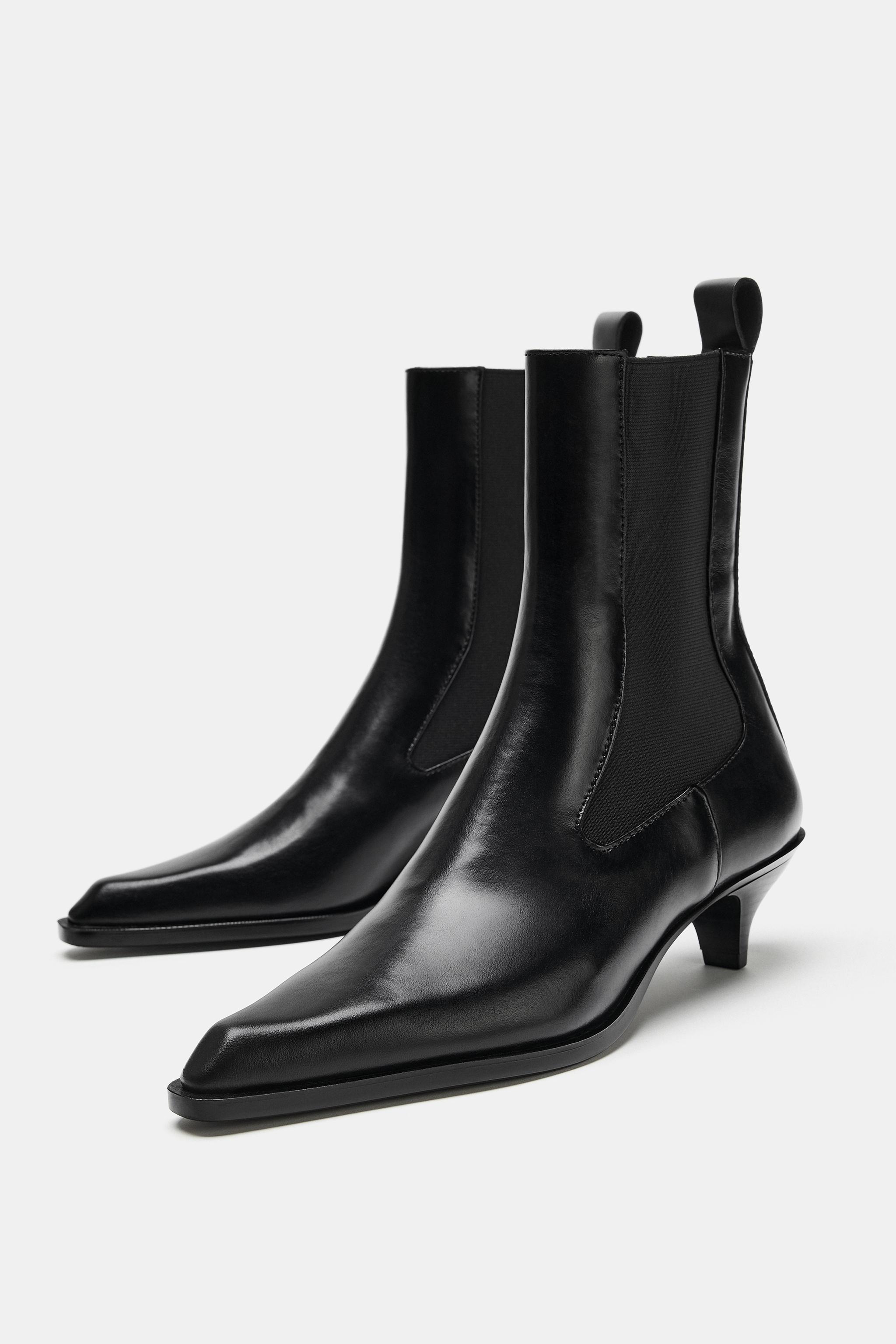 COMBINED KITTEN HEEL BOOTIES