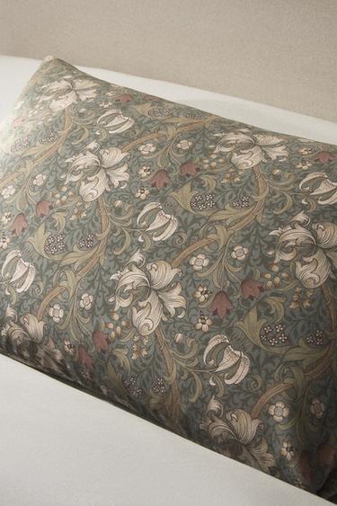 MORRIS & CO. COTTON SATEEN PILLOWCASE - Green by Zara - Image 5