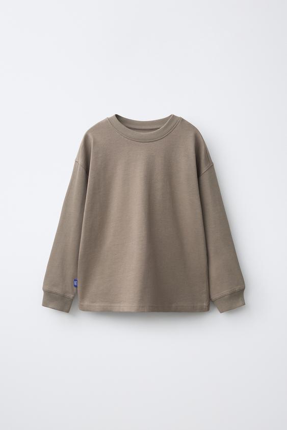 HEAVYWEIGHT T-SHIRT - SAND/BROWN by Zara - Image 0