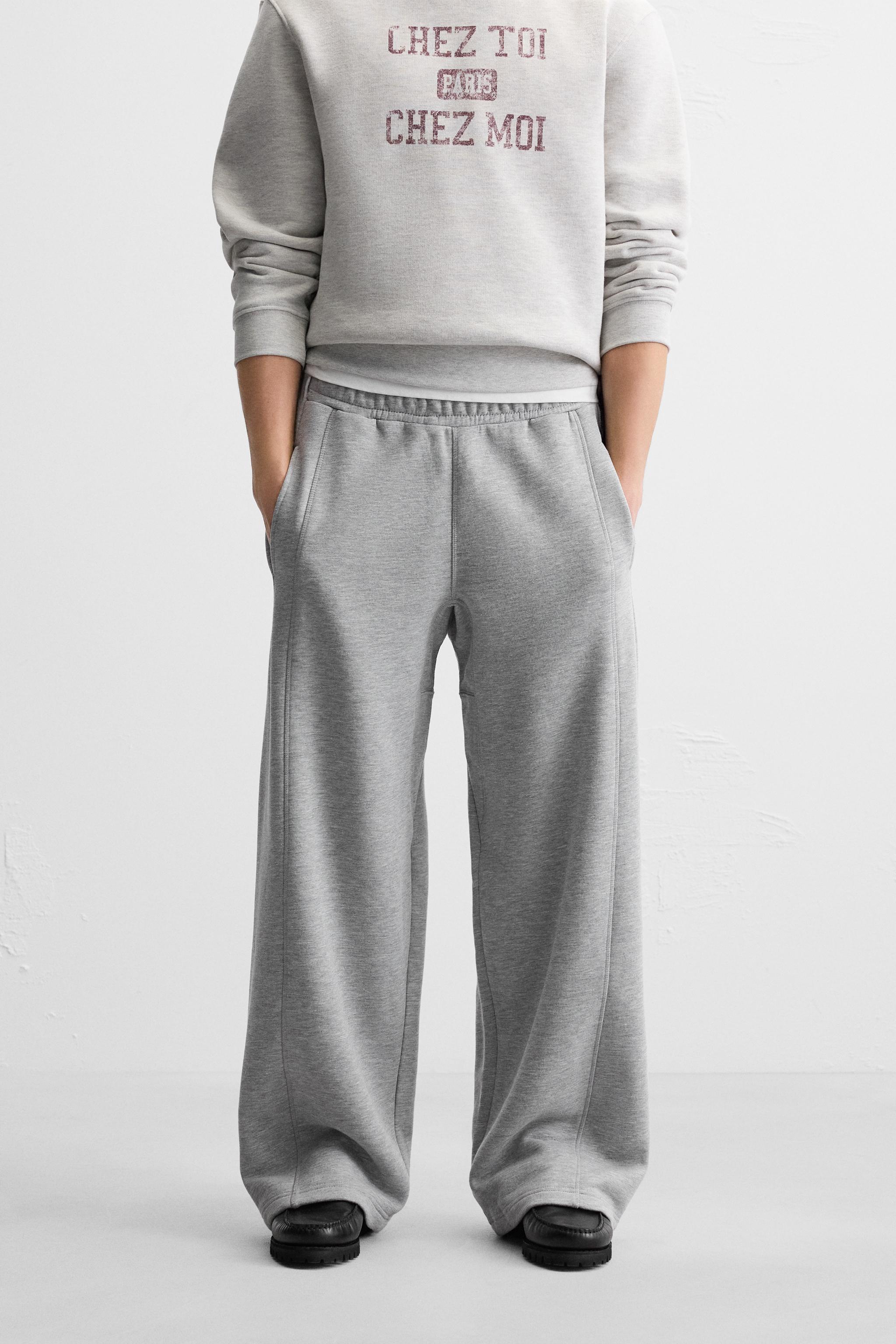 RELAXED FIT JOGGER PANTS - Gray marl | ZARA United States