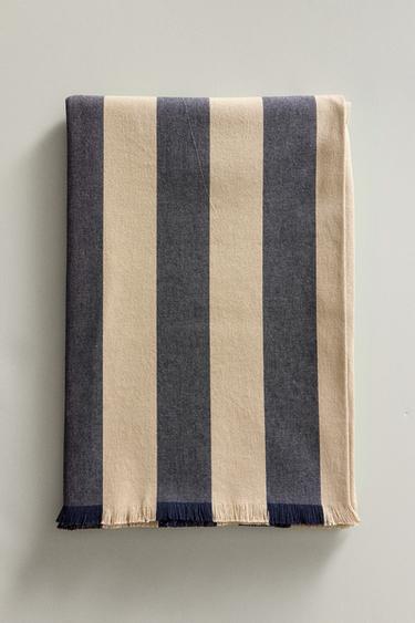 MULTI-PURPOSE STRIPED BLANKET - Blue by Zara - Image 4
