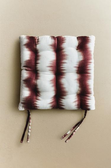 Zara OMBRÉ LINEN SEAT CUSHION X COLLAGERIE - Beige-brown