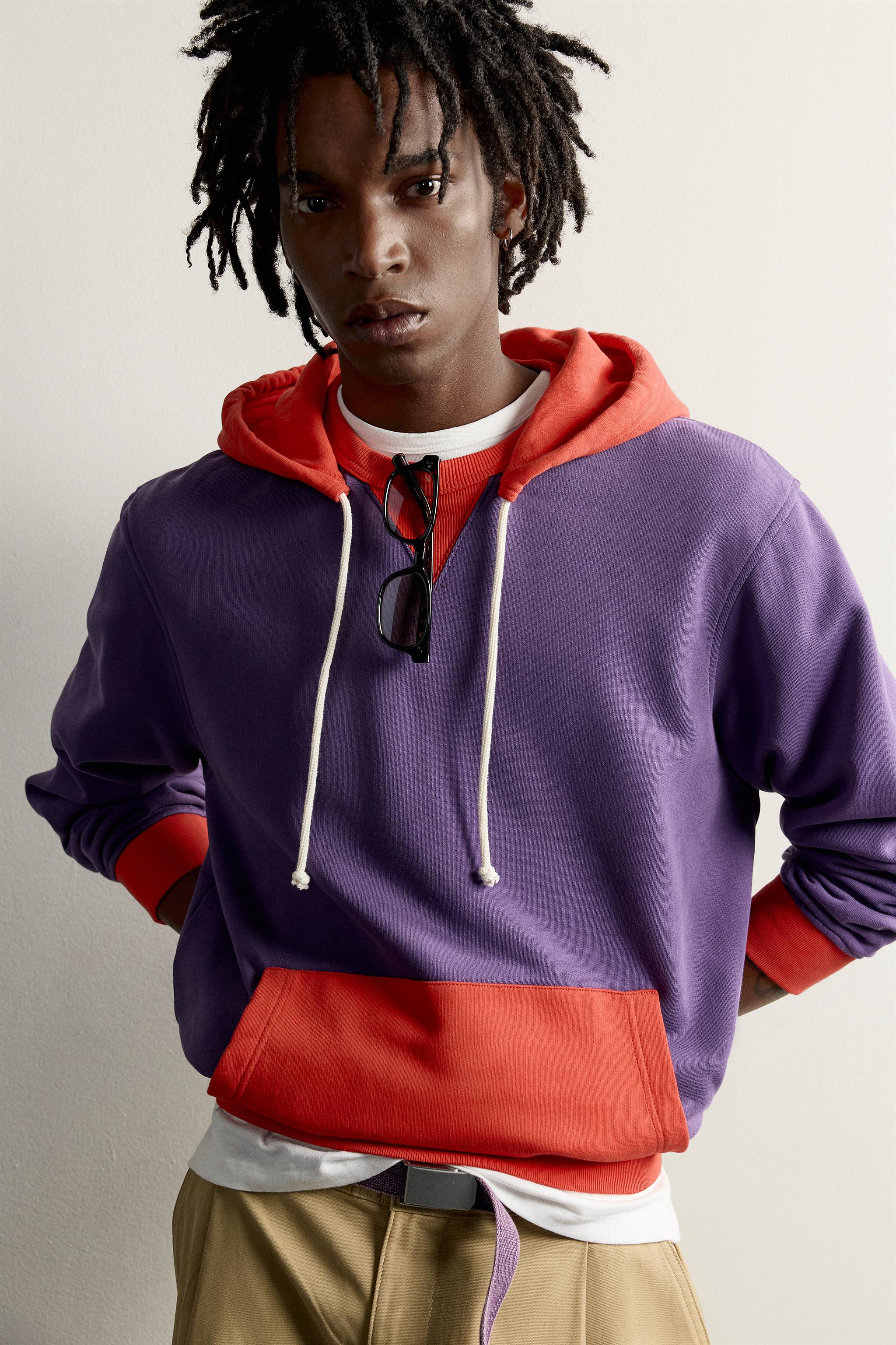 Zara FRUIT OF THE LOOM™ KAPÜŞONLU SWEATSHIRT görsel 6