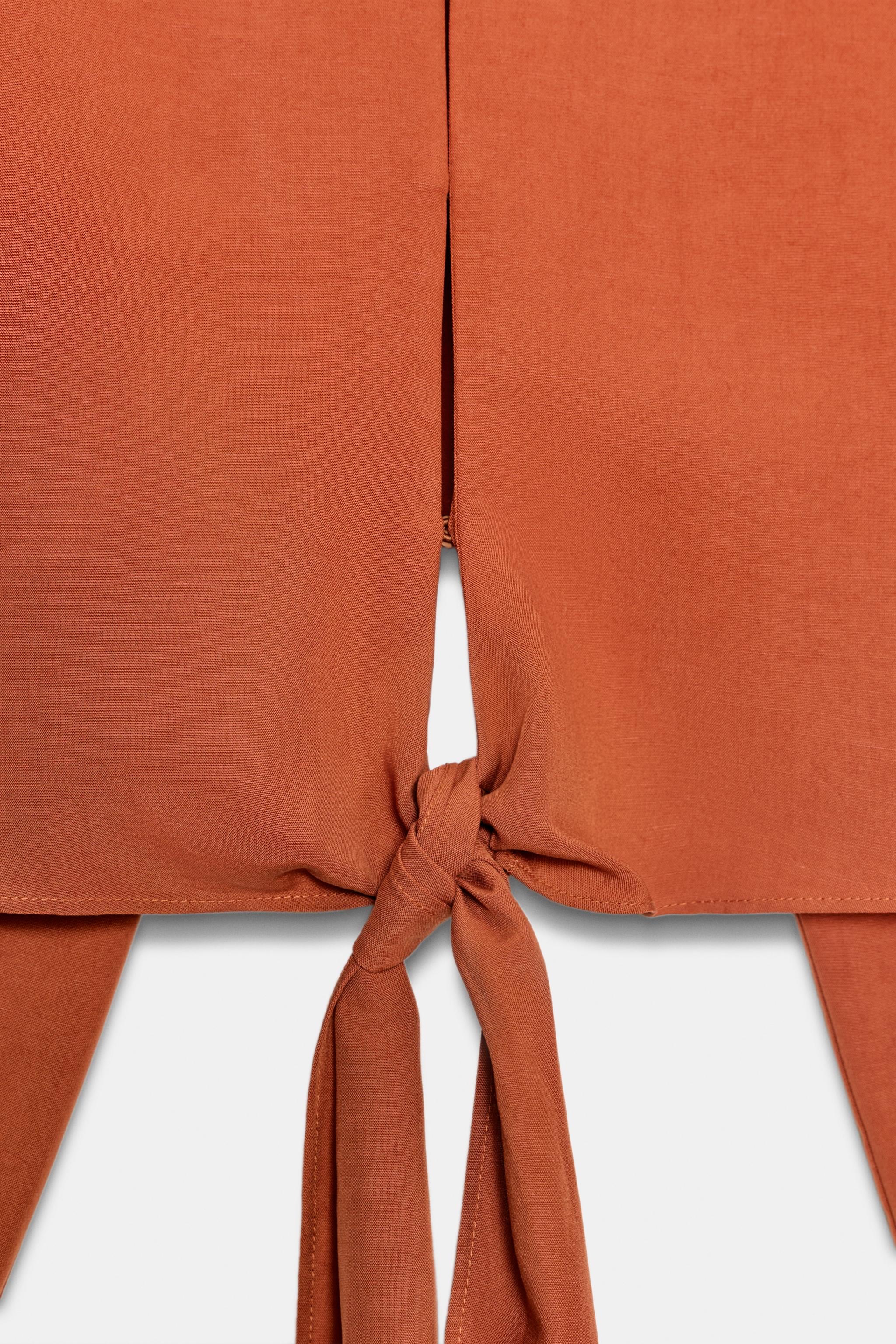 CROPPED TIE TOP