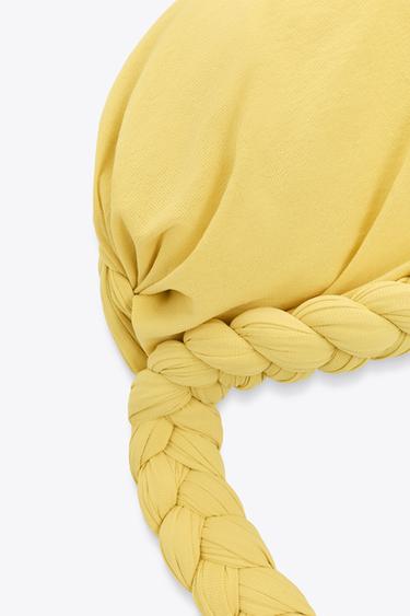 TURBAN TRESSÉ ÉDITION LIMITÉE - Jaune citron de Zara - Image 2
