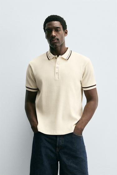 POLO CANALÉ CONTRASTE - Crudo de Zara