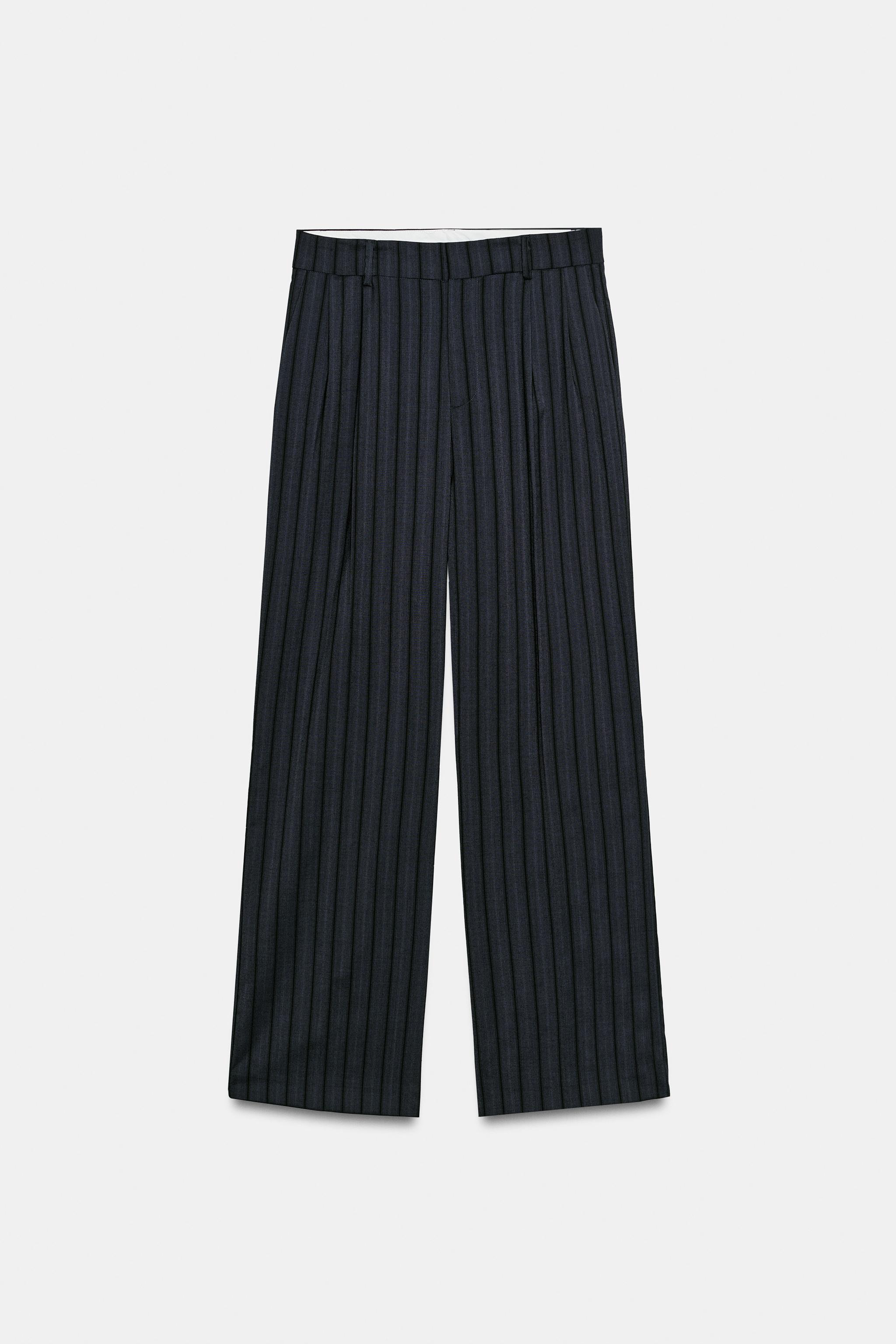 PANTALON PLI RABATS RAYURES