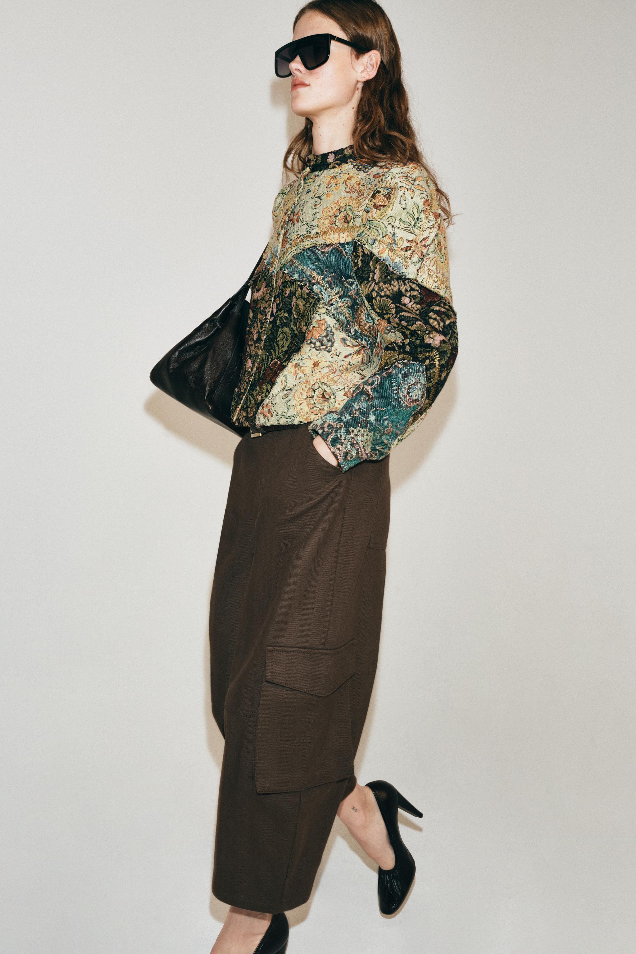 Zw Collection Cargo Capri Pants by Zara