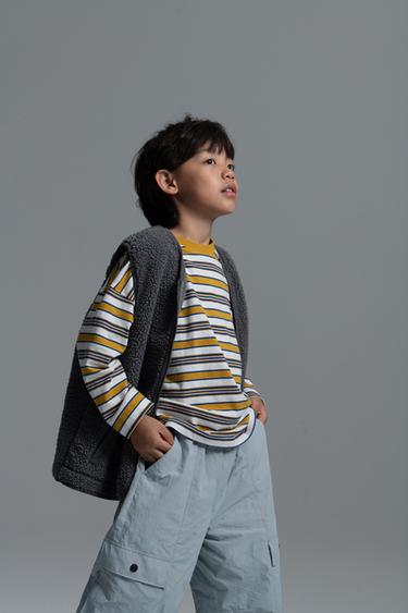 FAUX SHEARLING FLEECE GILET - Mid-grey by Zara