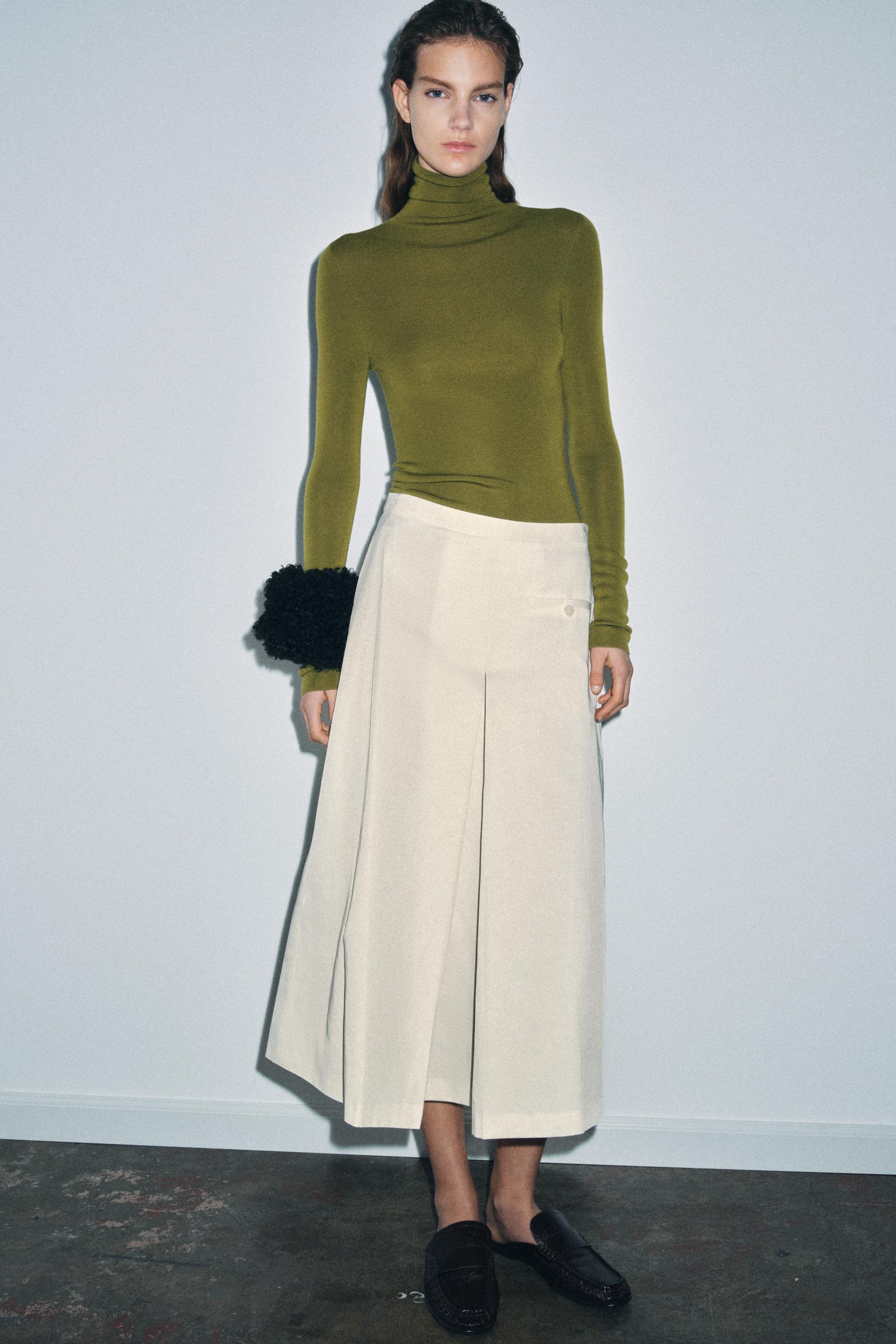 Zara WOOL BLEND CAPE SKIRT ZW COLLECTION | Mall of America Zara WOOL BLEND CAPE SKIRT ZW COLLECTION | Mall of America
