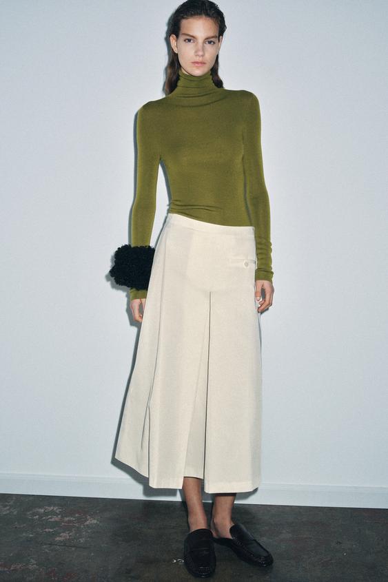 PLEATED CAPE SKIRT ZW COLLECTION