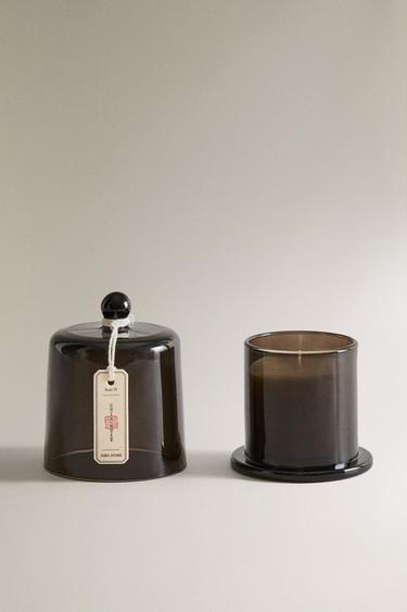 (140 G) CUIR NUIT SCENTED CANDLE - charcoal grey by Zara - Image 0