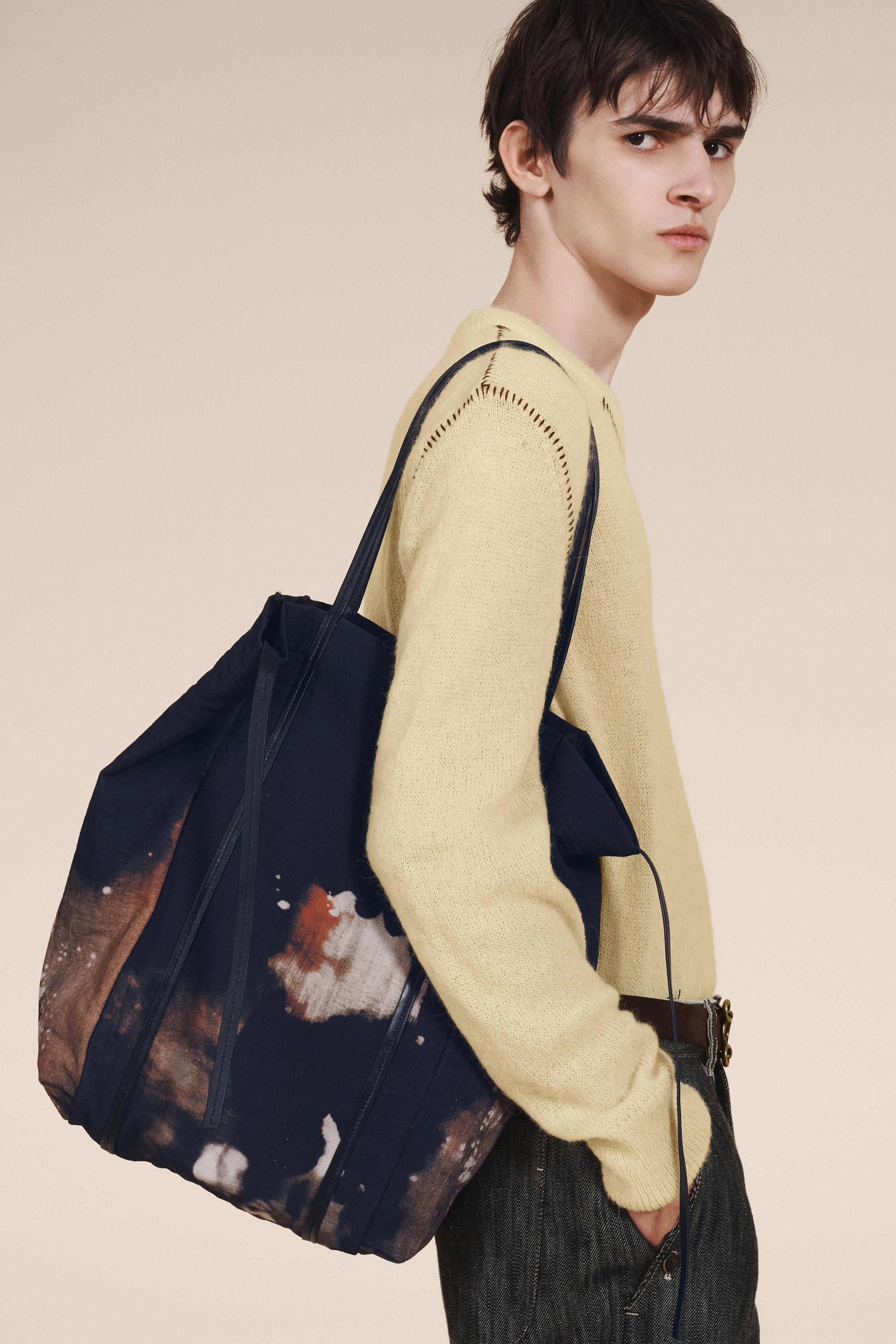 Zara leather store bag mens