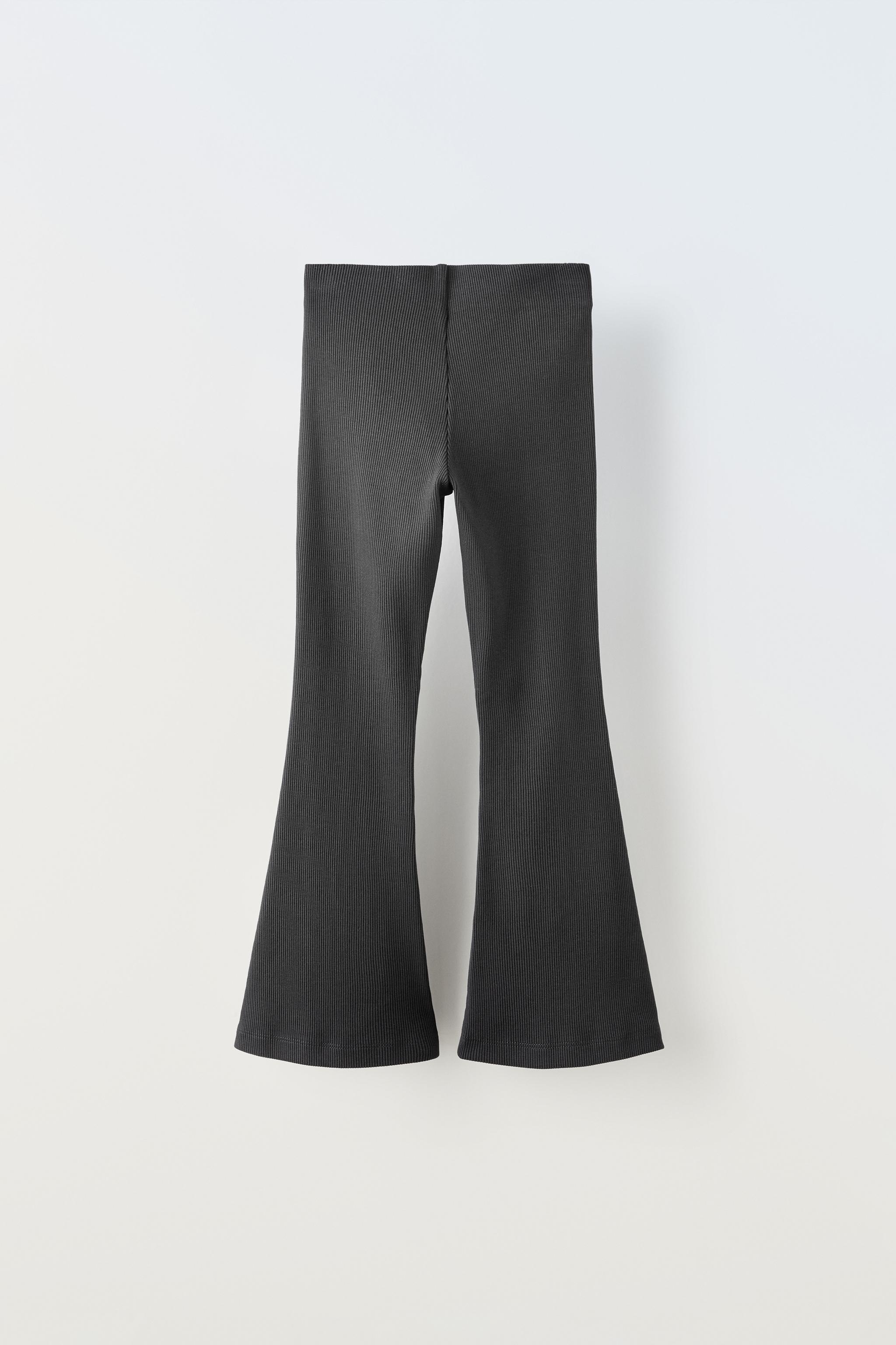 Zara Legging Rib Flare Afelpado En Gris Vigore 13 14 Anos 164 Cm Ninos