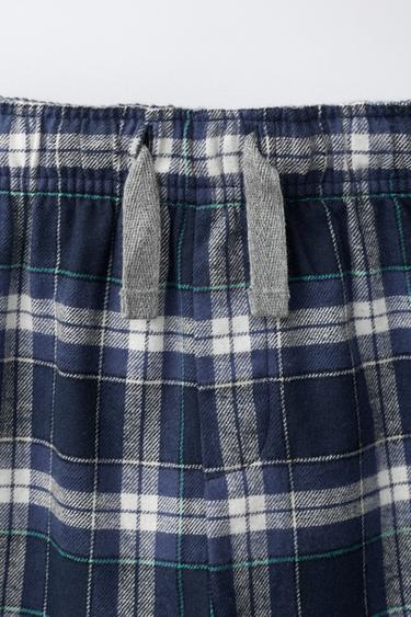 6-14 AÑOS/ PIJAMA ESTAMPADO CUADROS - Azul de Zara
