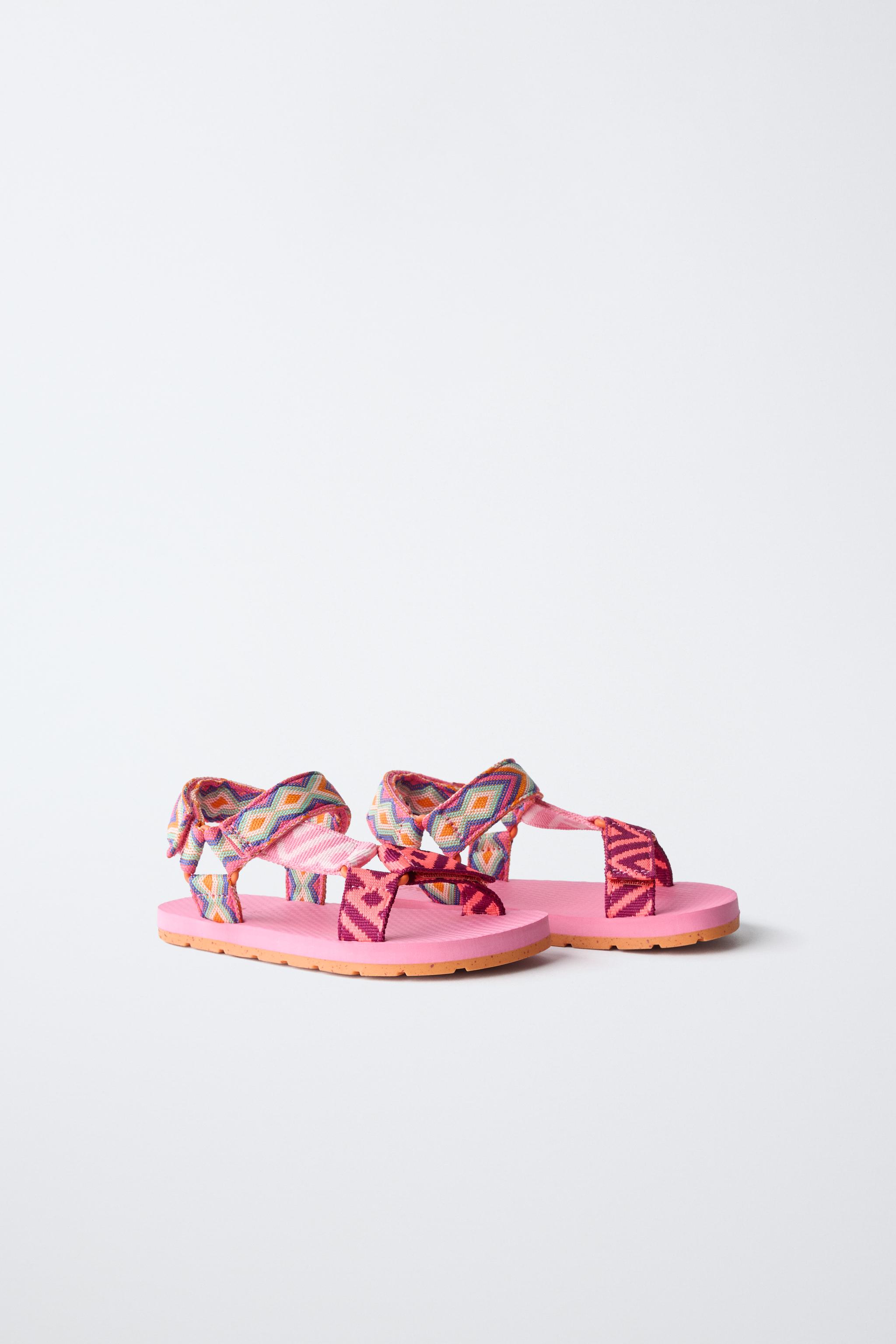Детские сандалии Zara EMBROIDERED SANDALS — фото 2