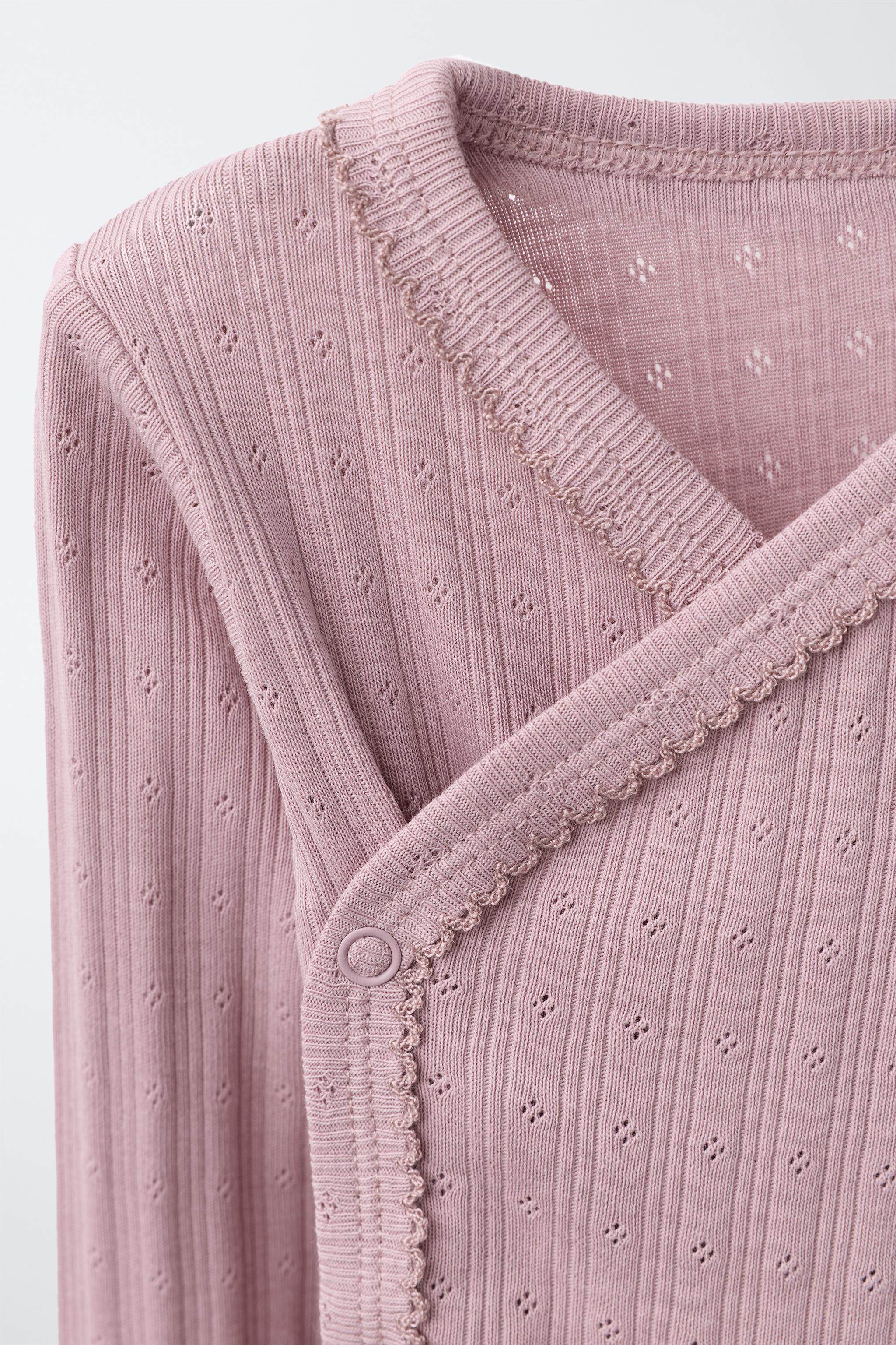 Боди Three-Pack Crossover для детей, ажурная вязка — Zara — фото 4