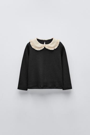 CAMISETA CUELLO BOBO - Negro de Zara