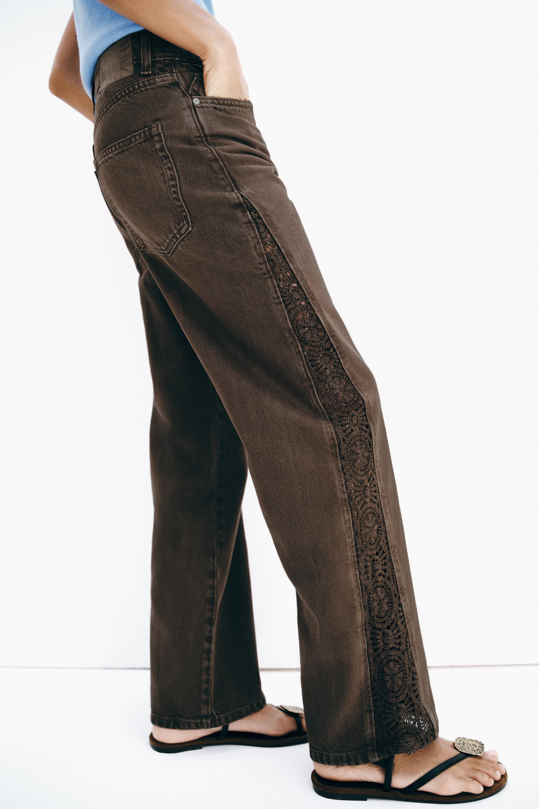 Z1975 LOOSE FIT MID-RISE CROCHET JEANS