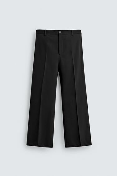FLOWING FLARE FIT TROUSERS - Black by Zara - Image 0