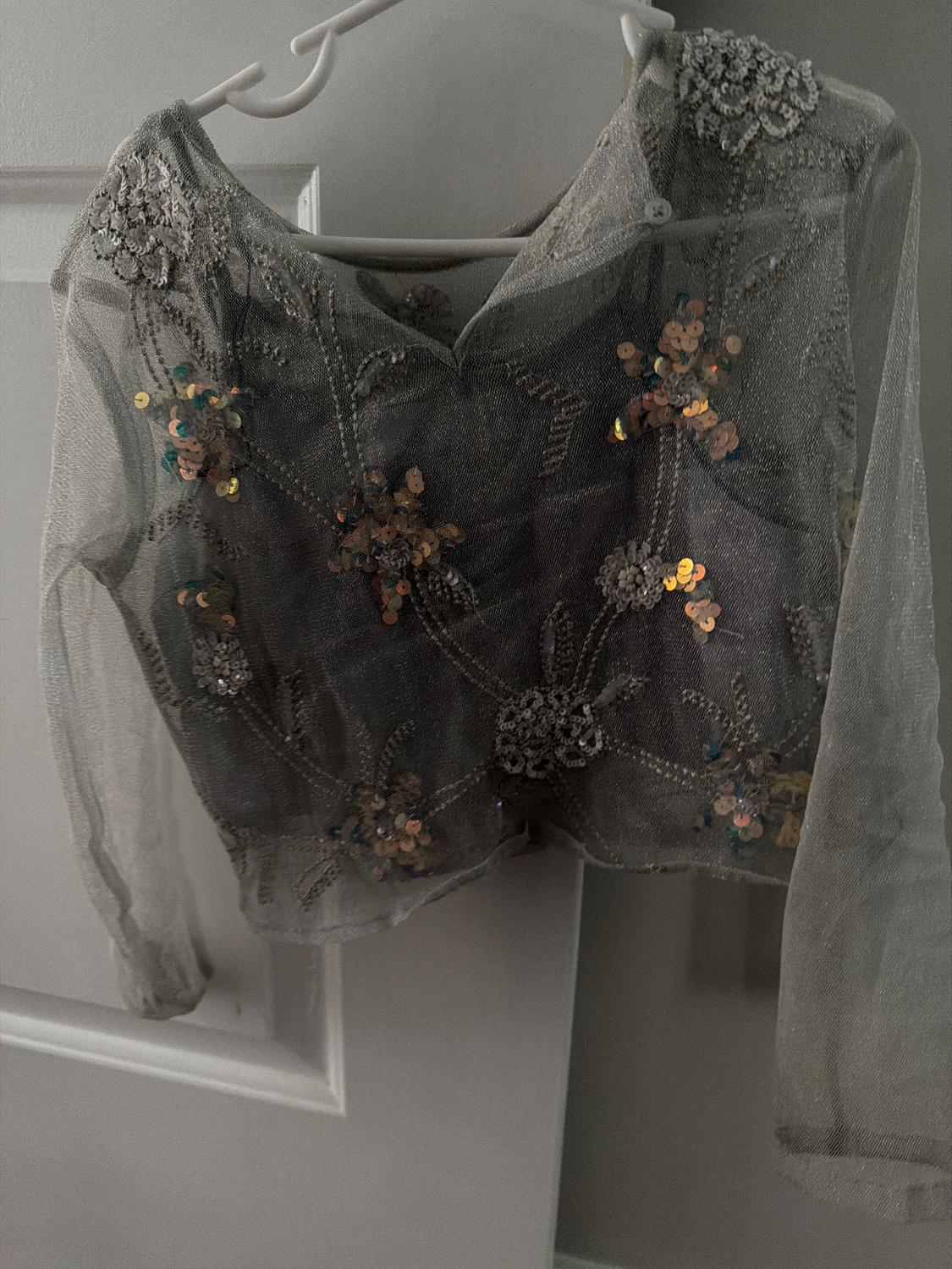 RHINESTONE SEQUIN TOP - Image 2