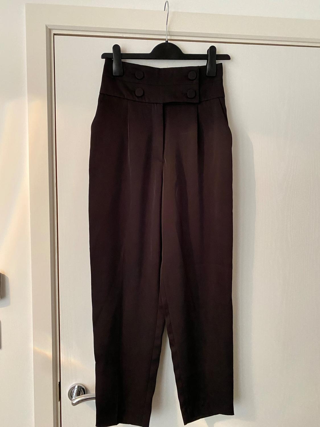 SATIN SASH TROUSERS WITH BUTTONS - Image 5