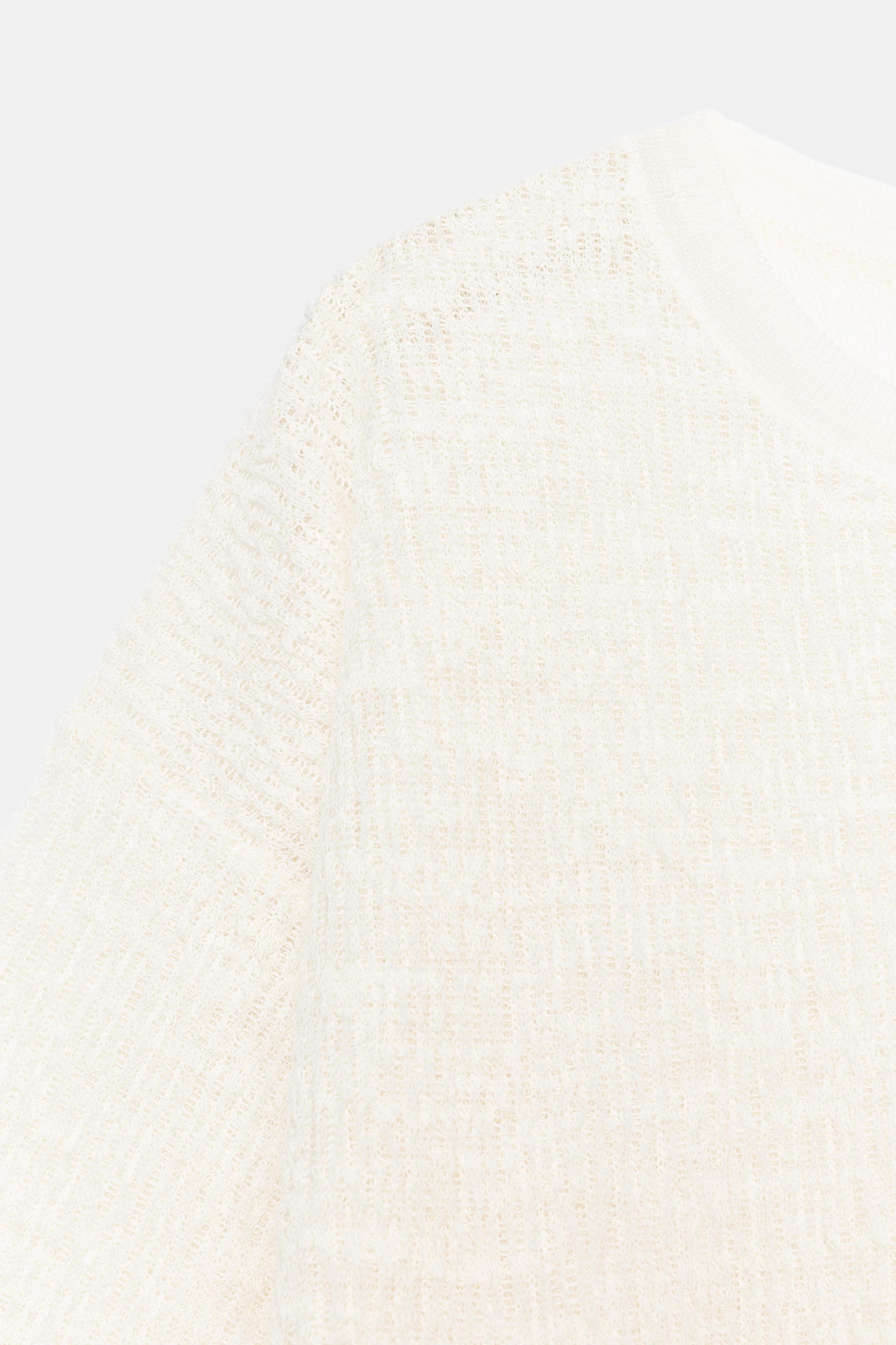 TOP OVERSIZE EN MAILLE STRUCTURÉ