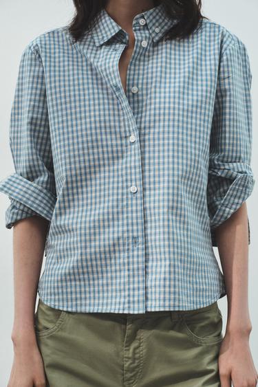 TAILORED CHECK SHIRT - Blue/White by Zara - Image 2